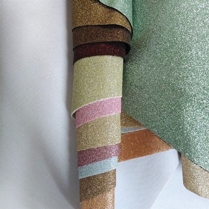 Shiny Glitter Faux Leather Fabric DIY Craft Decoration Material price