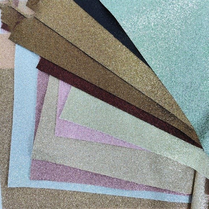 Shiny Glitter Faux Leather Fabric DIY Craft Decoration Material best