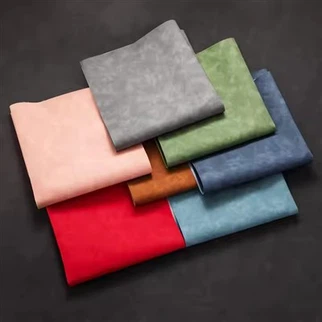 PU Leder Mikrofasermaterial PU Leder Kork Stoff für schwarze Handschuh Mikrofaser